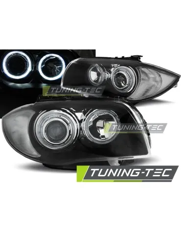 Phares noirs pour BMW 1 E87/E81/82/88 04-11