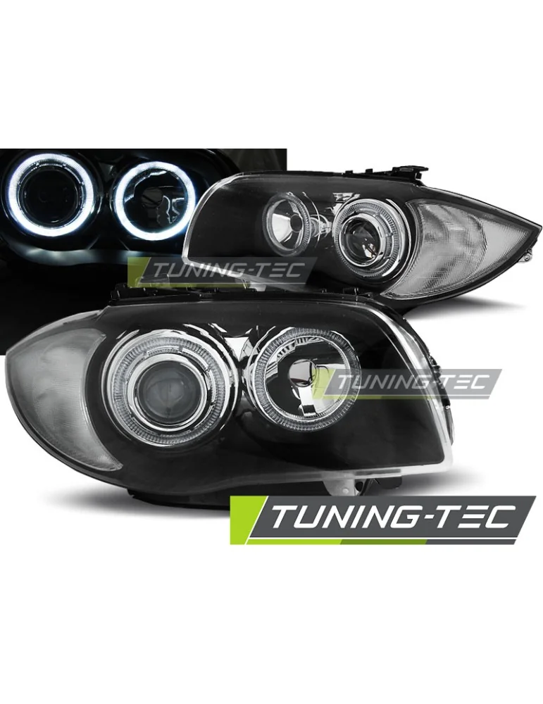 Phares noirs pour BMW 1 E87/E81/82/88 04-11