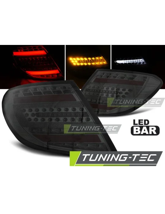 Feux arrière à LED fumés pour Mercedes Classe C W204 Berline (2007 - 2010)
