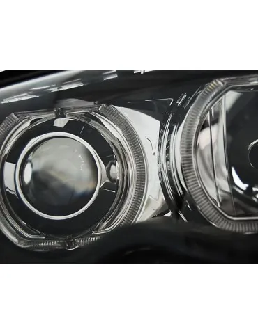 Phares à LED noirs pour BMW E46 09.01-03.05