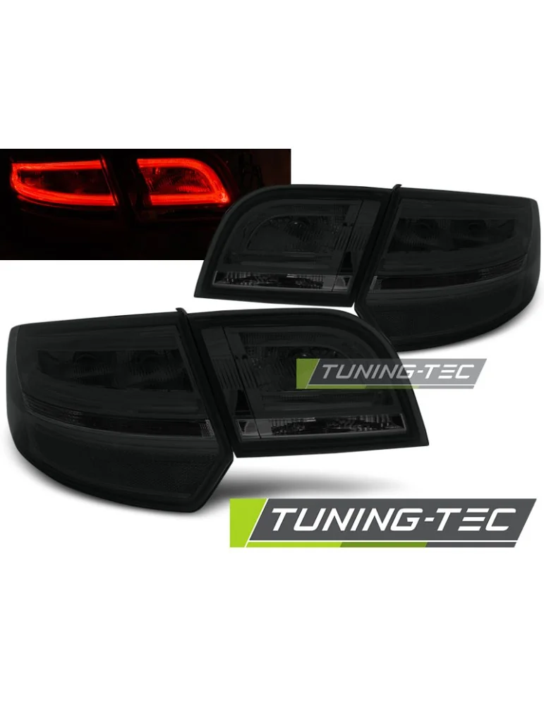 Feux arrière à LED fumés pour AUDI A3 8P 04-08 SPORTBACK