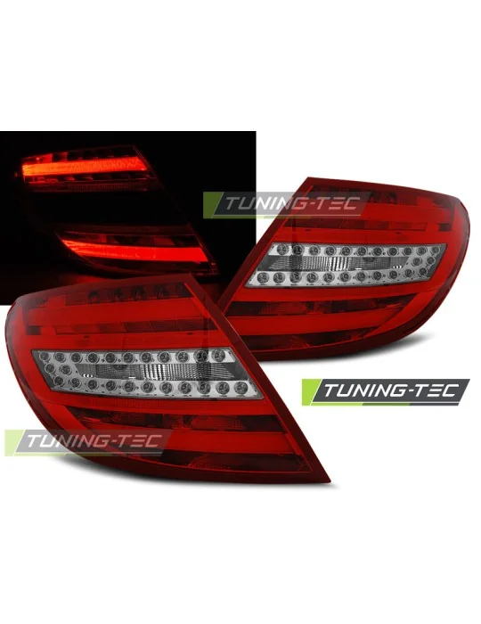 Feux arrière à LED rouges pour Mercedes Classe C W204 Berline (2007 - 2010)