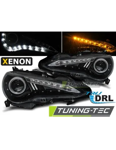 Phares au xénon noirs pour TOYOTA GT86 12-16 TRU
