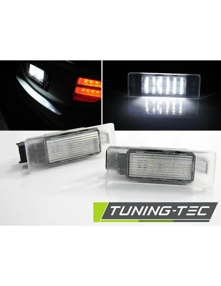 Éclairage de plaque à LED pour PEUGEOT 106 307 308 406 407 CITROEN C3 C4 C5