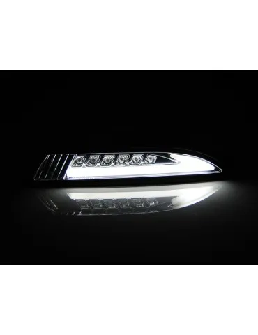 Clignotants avant à LED chromés pour VW SCIROCCO 08-04.14