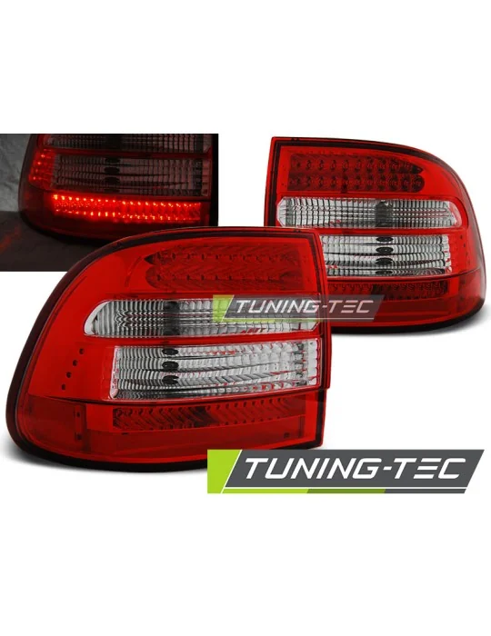Feux arrière à LED rouges blancs pour Porsche Cayenne (2002 - 2006)