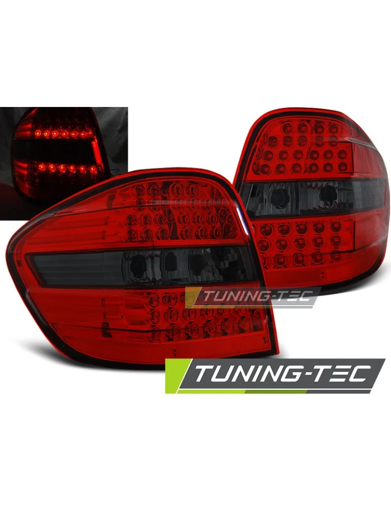 Feux arrière à LED fumés rouges pour MERCEDES M-KLASA W164 05-08