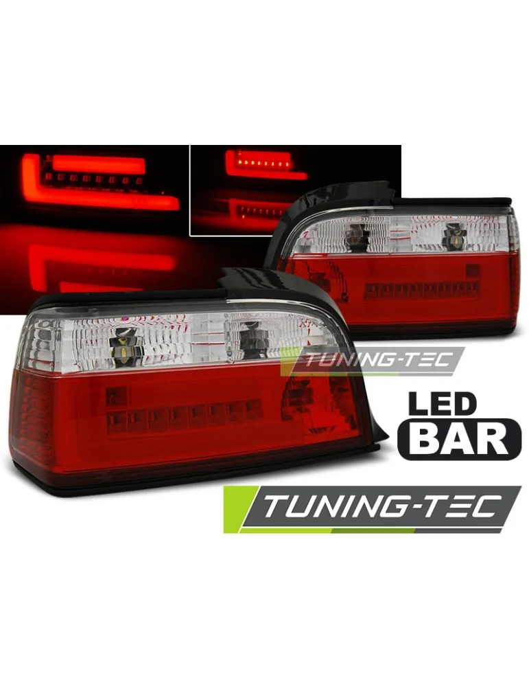 Feux arrière à LED rouges pour BMW E36 12.90-08.99 C/C