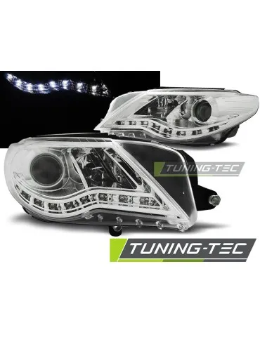 Phares à LED chromés pour VW PASSAT 08-12 CC