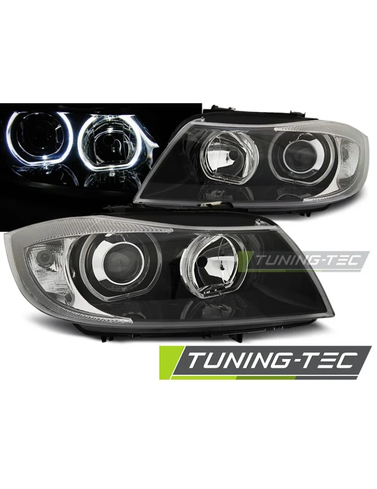 Phares à LED noirs pour BMW E90/E91 03.05-11