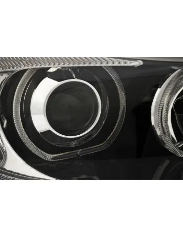 Phares à LED noirs pour BMW E90/E91 03.05-11