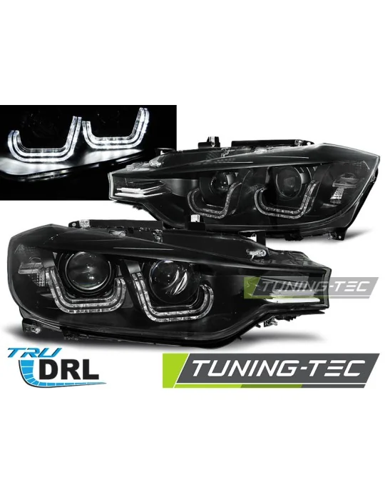 Phares à LED noirs pour BMW F30/F31 (2011 - 2015)