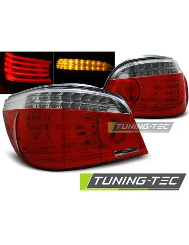 Feux arrière à LED rouges blancs pour BMW E60 07.03-07
