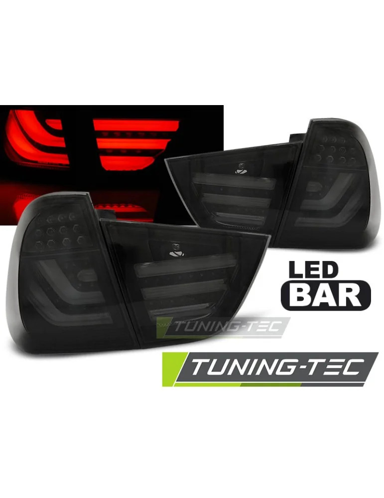 Feux arrière à LED noirs fumés pour BMW E91 09-11
