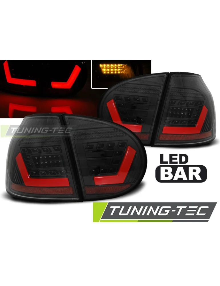 Feux arrière à LED noirs pour VW GOLF 5 10.03-09