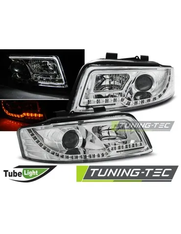 Phares à LED chromés pour AUDI A4 10.00-10.04