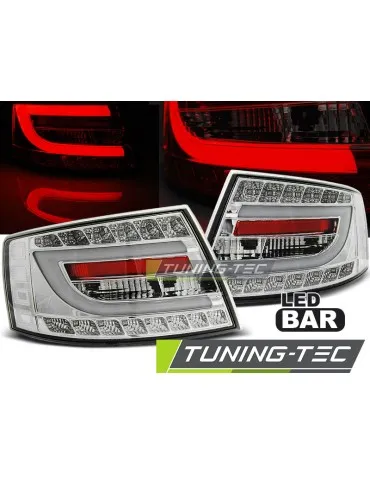 Feux arrière à LED chromés pour AUDI A6 C6 Berline 04.04-08 6PIN