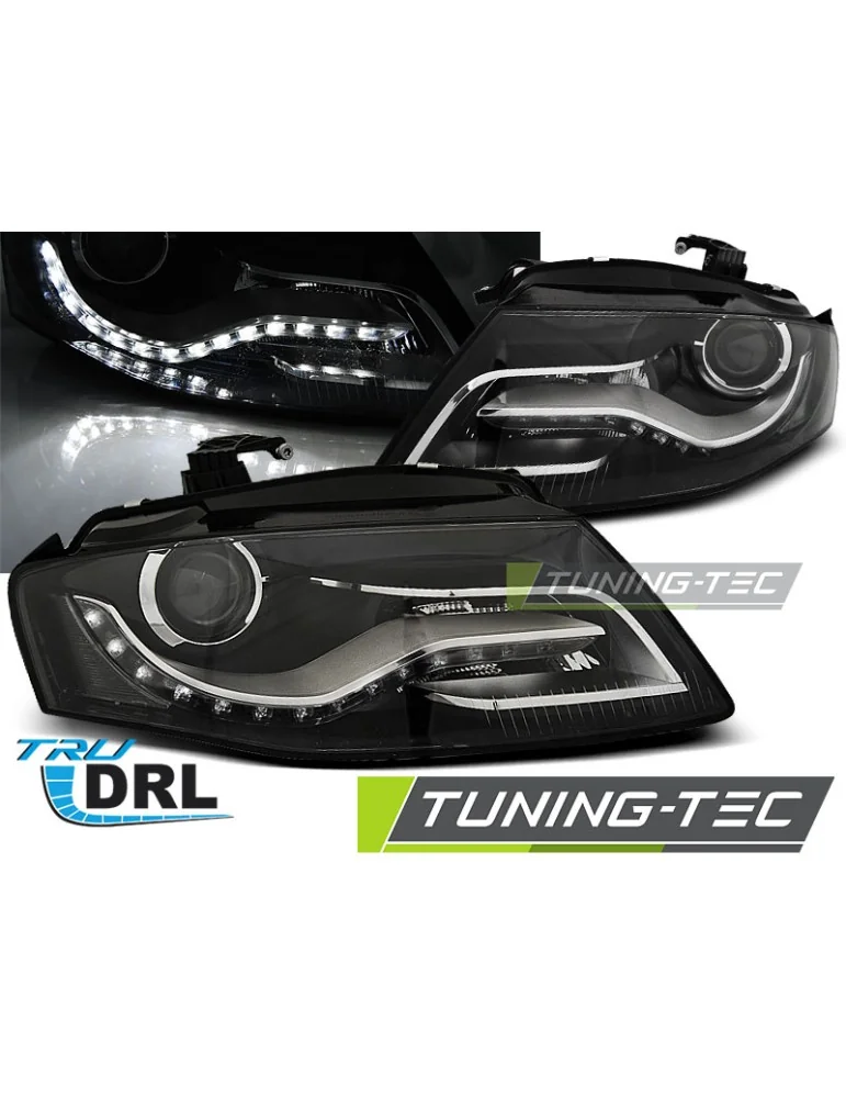 Phares noirs pour AUDI A4 B8 04.08- 11