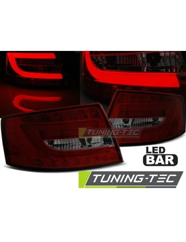Feux arrière à LED fumés rouges pour AUDI A6 C6 Berline 04.04-08 6PIN
