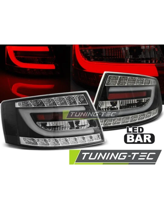 Antibrouillards à LED noirs pour Audi A6 C6 Berline 7PIN (2004 - 2008)
