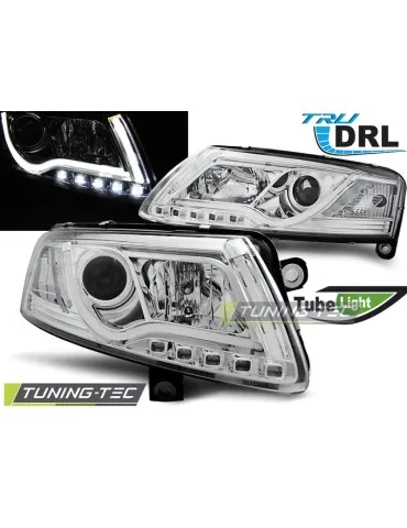 Phares chromés pour AUDI A6 C6 04.04-08
