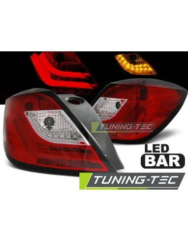 Feux arrière à LED rouges blancs pour OPEL ASTRA H 03.04-09 3 portes