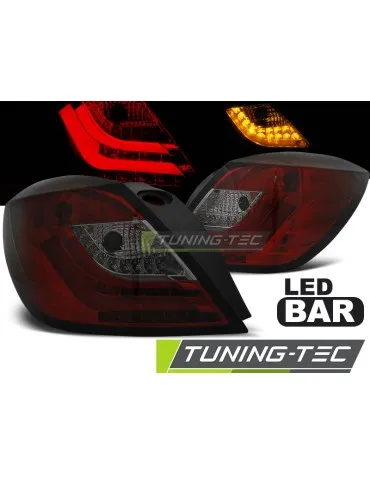 Feux arrière à LED fumés rouges pour OPEL ASTRA H 03.04-09 3 portes