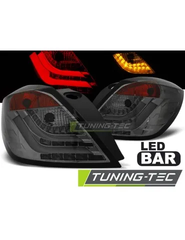 Feux arrière à LED fumés pour OPEL ASTRA H 03.04-09 3 portes