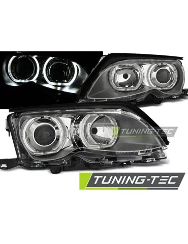 Phares à LED chromés pour BMW E46 09.01-03.05