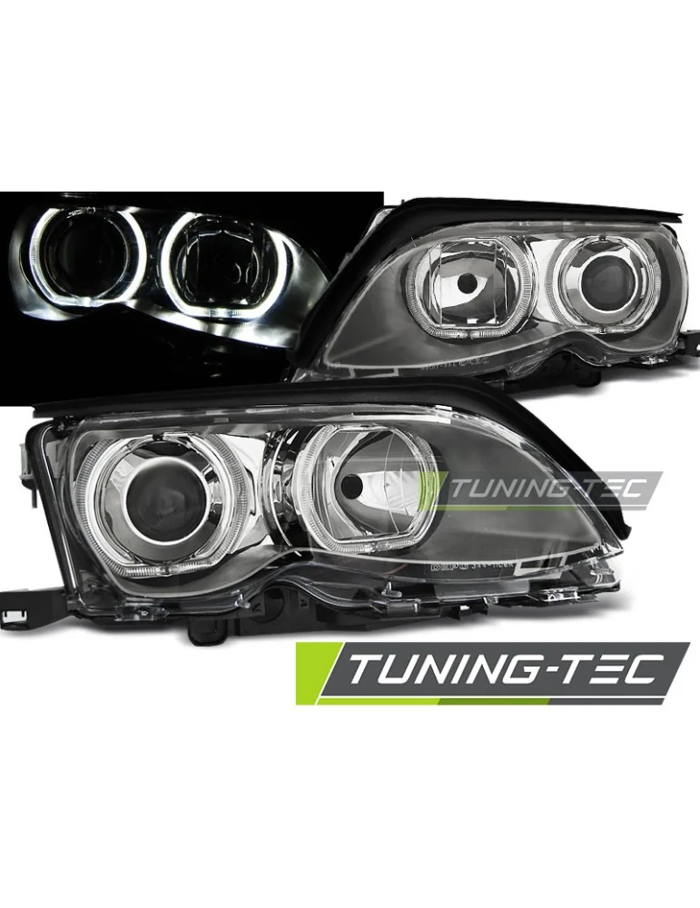 Phares à LED chromés pour BMW E46 09.01-03.05