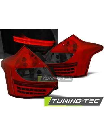 Feux arrière à LED fumés rouges pour FORD FOCUS 3 11- 10.14 berline à hayon