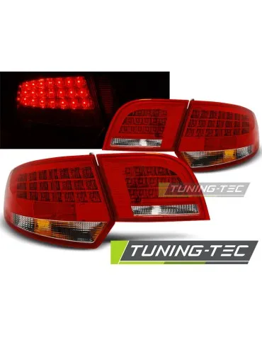 Feux arrière à LED rouges blancs pour AUDI A3 8P 04-08 SPORTBACK
