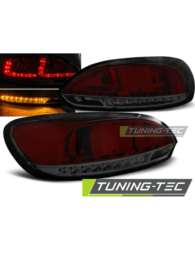 Feux arrière à LED fumés rouges pour VW SCIROCCO III 08-04.14