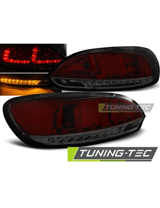 Feux arrière à LED fumés rouges pour VW Scirocco III (2008 - 2014)