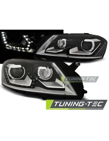 Phares à LED noirs pour VW PASSAT B7 10.10- 10.14