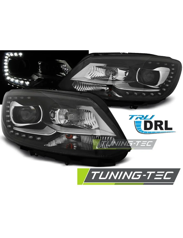 Phares noirs pour VW TOURAN II 08.10-15