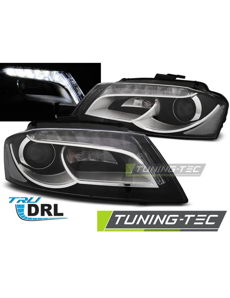 Phares noirs pour AUDI A3 8P 08-12