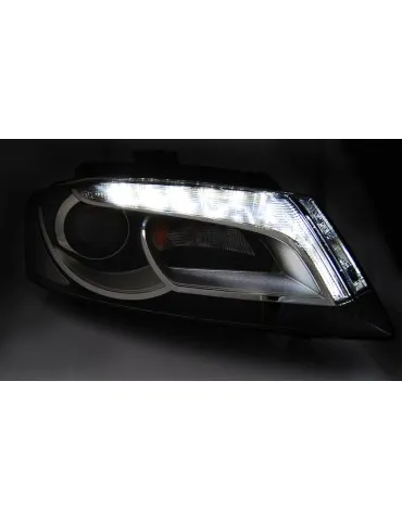 Phares noirs pour AUDI A3 8P 08-12