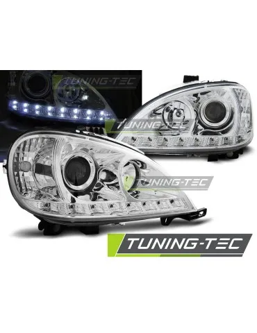 Phares à LED chromés pour MERCEDES W163 ML M-KLASA 03.98-08.01