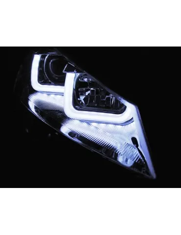 Phares à LED chromés pour VW GOLF 7 11.12-17