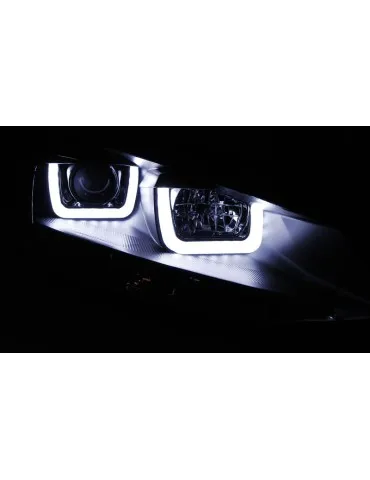 Phares à LED noirs pour VW GOLF 7 11.12-17