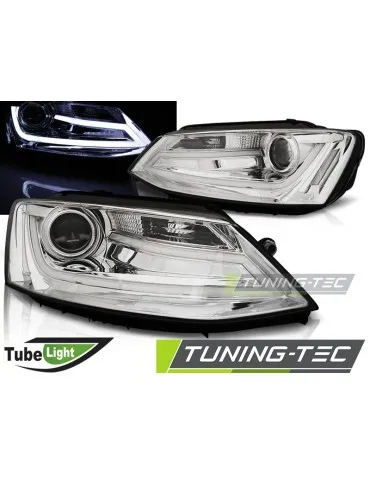 Phares à LED chromés pour VW JETTA VI 1.11-18