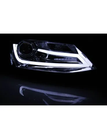 Phares à LED chromés pour VW JETTA VI 1.11-18
