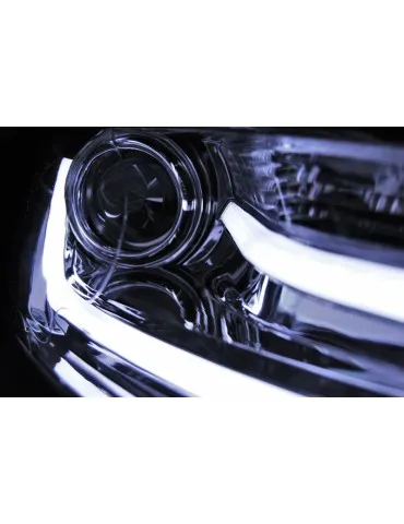 Phares à LED chromés pour VW JETTA VI 1.11-18