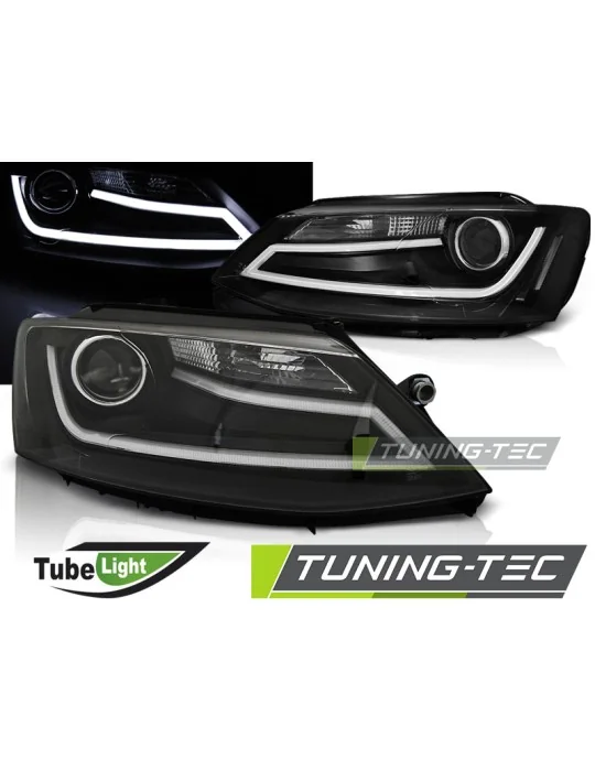 Phares à LED noirs pour VW Jetta VI (2011 - 2018)