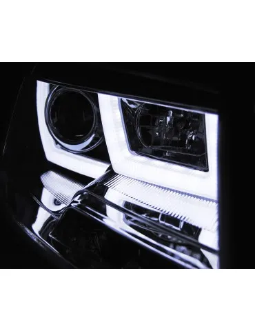 Phares à LED chromés pour VW T5 2010-2015