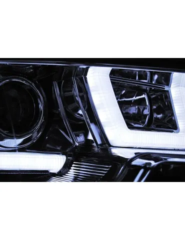 Phares à LED chromés pour VW T5 2010-2015