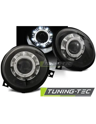 Phares à LED noirs pour VW LUPO 98-05