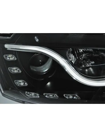 Phares noirs pour VW JETTA VI 1.11-18