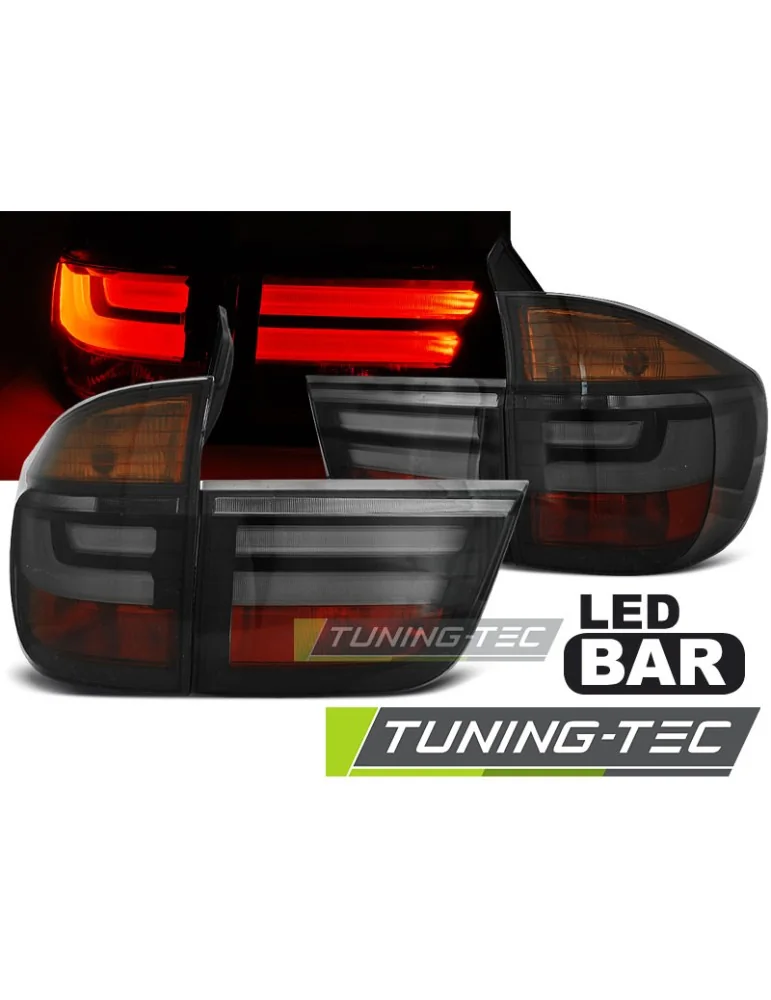 Feux arrière à LED fumés pour BMW X5 E70 03.07-05.10